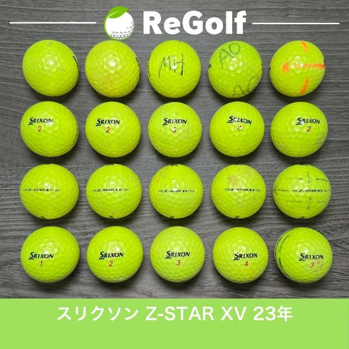 【中古】 ロストボール スリクソン Z-STAR XV Zスター XV イエロー 2023年 20球 ぉ試ランク ゴルフボール リゴルフ